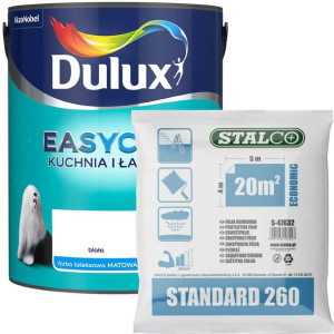Dulux Farba Do Kuchni i Łazienki Biała 5L + GRATIS