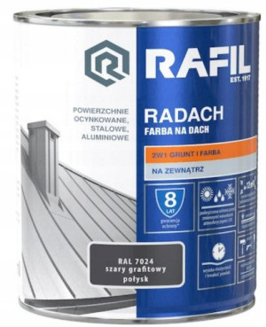 Rafil Radach Farba Szary Grafitowy Połysk 0,75l
