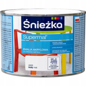 Śnieżka Supermal Akrylowa Biały A500 Mat 0,4l
