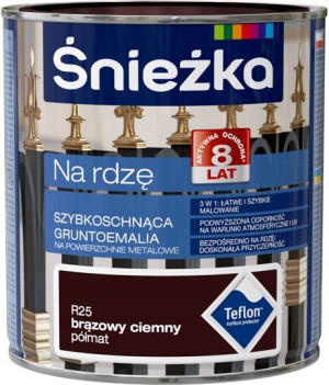 Śnieżka Na Rdzę 3w1 Ciemny Brązowy Półmat 0,65l