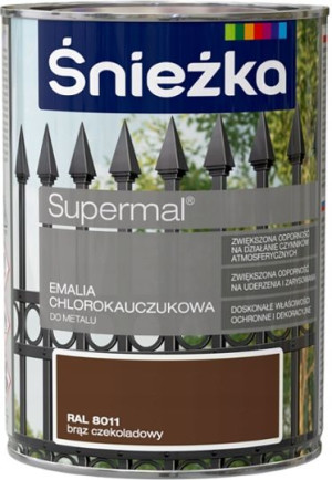 Śnieżka Chlorokauczuk Czekoladowy Brąz Połysk 0,9l