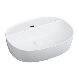 OMNIRES ATLANTA 51 umywalka nablatowa ceramiczna biała 51x39cm ATLANTA505BP