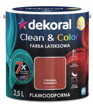 Dekoral Clean & Color 2,5 l Czerwień flamenco