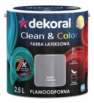Dekoral Clean&Color 2,5 l szary canvas