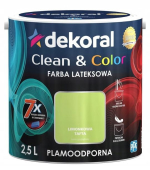 Dekoral Clean & Color 2,5 l Limonkowa tafta