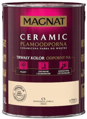 Farba Do Ścian Magnat Ceramic 5l Dostojna Perła