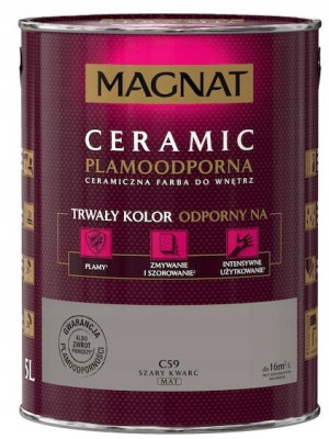 Farba Do Ścian Magnat Ceramic 5l Szary Kwarc