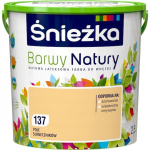 Farba Śnieżka Barwy Natury Pole Słoneczników 2,5l