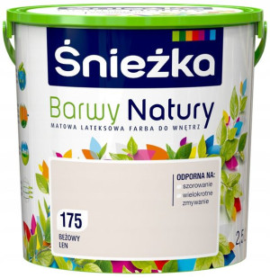 Farba Śnieżka Barwy Natury Bezowy Len 2,5l