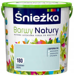 Farba Śnieżka Barwy Natury Lazurowy Brzeg 2,5l