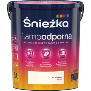 Farba Śnieżka Plamoodporna Postępowa P03 5l