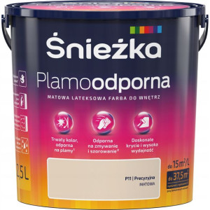 Farba Śnieżka Plamoodporna P11 Precyzyjna 2,5l