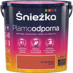 Farba Śnieżka Plamoodporna P18 Zdecydowana 2,5l