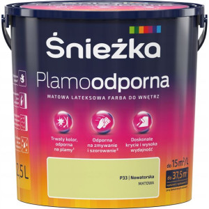 Farba Śnieżka Plamoodporna P33 Nowatorska 2,5l