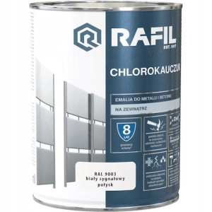 Rafil Chlorokauczuk Biały Sygnałowy Połysk 0,9l