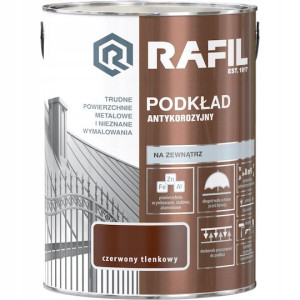 Rafil Podkład Antykorozyjny Czerwony Tlenkowy 5l