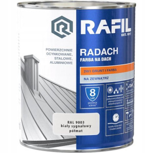 Rafil Radach Farba Na Dach Biały Sygnałowy 0,75l