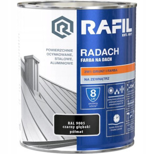 Rafil Radach Farba Na Dach Czarny Głęboki 10l