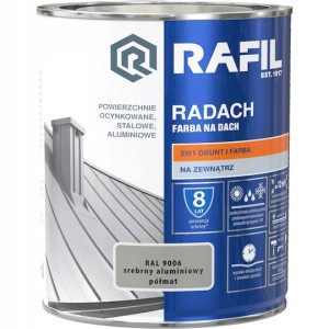 Farba Rafil Radach Srebrny Aluminiowy Półmat 0,75l