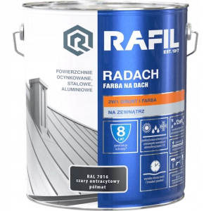 Farba Rafil Radach Szary Antracytowy 10l