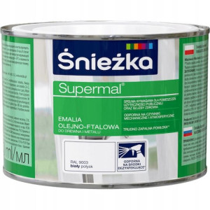 Śnieżka Supermal Olejno-ftalowa Biały Połysk 0,4l