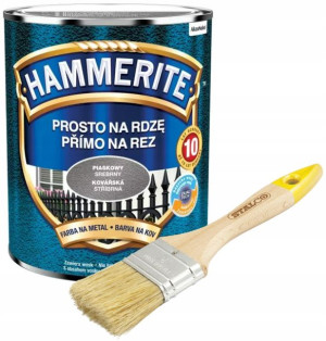 Hammerite Na Rdzę Piaskowy Srebrny 2,5l + Gratis
