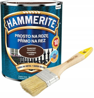 Hammerite Na Rdzę Piaskowy Brązowy 0,7l + Gratis