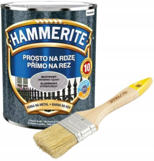 Hammerite Młotkowy Srebrno-szary 0,7l + Gratis