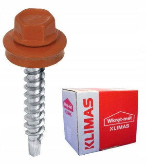 Wkręty Farmery 4,8x35mm Ral 8004 250szt + Gratis