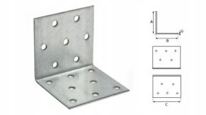 KĄTOWNIK PŁYTKOWY 80x80x60mm 1 szt