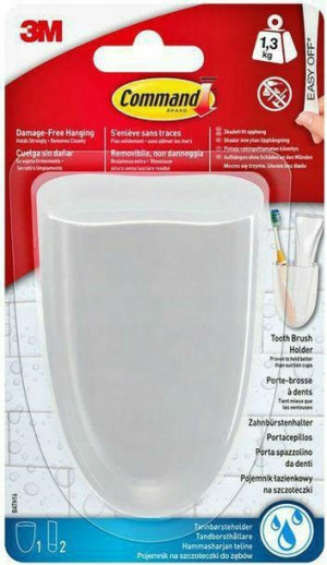 3M Command Pojemnik Łazienkowy Na Szczoteczki + 2