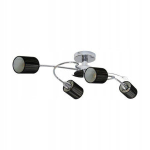 Marbella Lampa Sufitowa 4xE14 Max.9W Chrom/Czarny