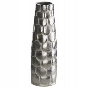 Wazon Na Kwiaty Metalowy Srebrny Sukhothai Lumarko