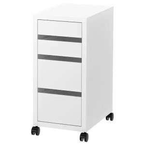 IKEA MICKE Komoda na kółkach biały 35x75 cm