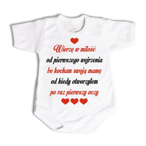 Wierzę w miłość - body niemowlęce - 86 kr