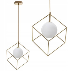 Lampa Sufitowa Wisząca Złota Nowoczesna