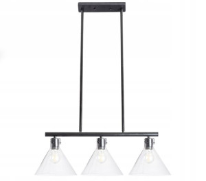 Lampa Sufitowa Szklana Metalowa App318-3cp Loft