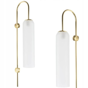 Lampa Ścienna Kinkiet Duży Glamour Złota Gold