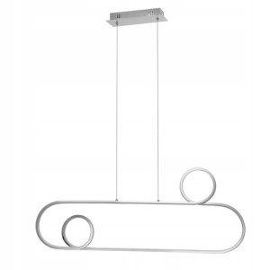 Lampa sufitowa LED metalowa nowoczesna chromowana
