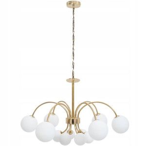 Lampa Sufitowa Żyrandol Wisząca Glamour 12 Szklana
