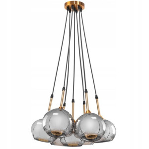 Lampa Wisząca Sufitowa Szklana Kule 7 Kloszy