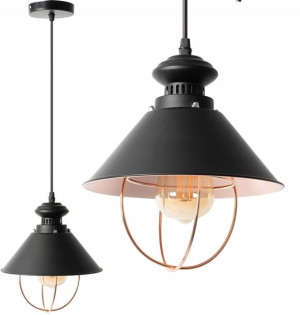 Lampa Wisząca Metal Loft Linz Edison Retro Rose