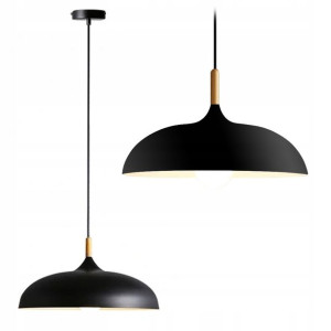 Lampa Wisząca Duża 45cm Nowoczesna Anzo E27 Kolory