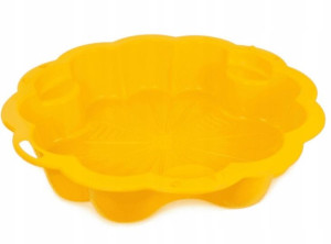 Pojedyncza Piaskownica Plastikowa Żółta