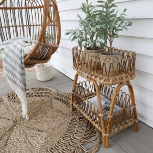 Stolik kwietnik rattan Boho Swing