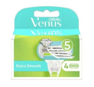 (DE) Gillette, Venus Extra Smooth, Wymienne wkłady, 4 sztuki (PRODUKT Z NIE
