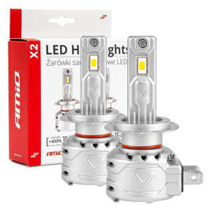 Zestaw Retrofit LED AMiO Konwersja H7 CANBUS CPS 72W 7920lm 6500K MOCNA