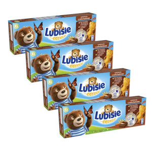 4x LUBISIE CZEKOLADOWE 150G (30g x 5ciasteczek)