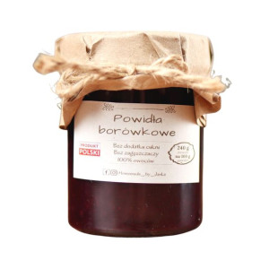 Powidła z borówki bez cukru 220g Homemade by Janka