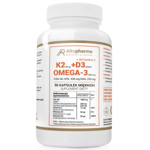 ALTO PHARMA Omega-3 Witamina K2 D3 2000 IU 90 kaps.